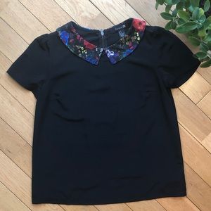 🌼Forever 21 Peter Pan Collar Top
